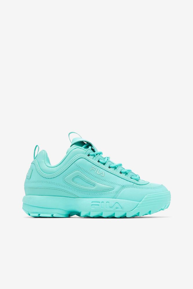 Fila Trainers Womens Blue Disruptor 2 Premium - Ireland 01385-QEJB